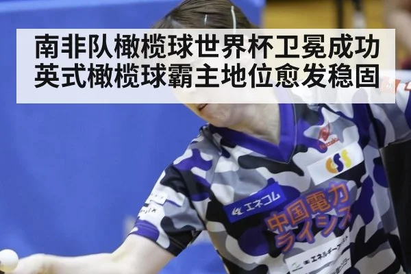 南非队橄榄球世界杯卫冕成功英式橄榄球霸主地位愈发稳固